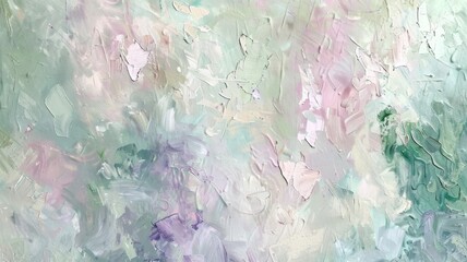 Abstract Painting in Pastel Hues
