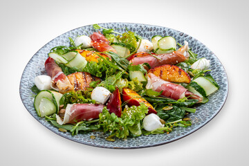 Ham and Nectarine Salad with Herbs and Balsamic Dressing