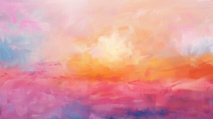 Abstract Painting in Soft Colors