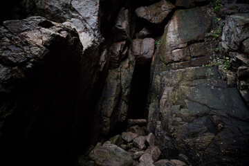 Den Sorte Gryde, Bornholm, Denmark, Helligdomsklipperne