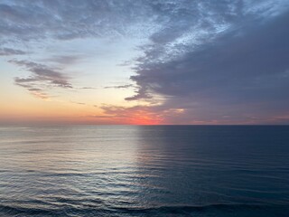 Stormy sky at sunrise