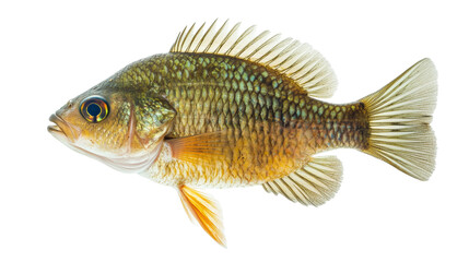 Bluegill fresh water fish png isolated on transparent background