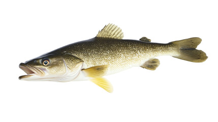 Fototapeta premium Perch fresh water fish png isolated on transparent background