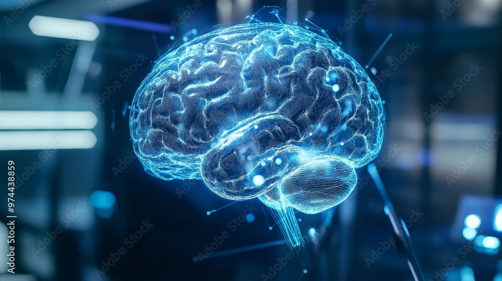 Poster experience the marvel of ai brain analysis, a frontier where technology and science merge to decode 