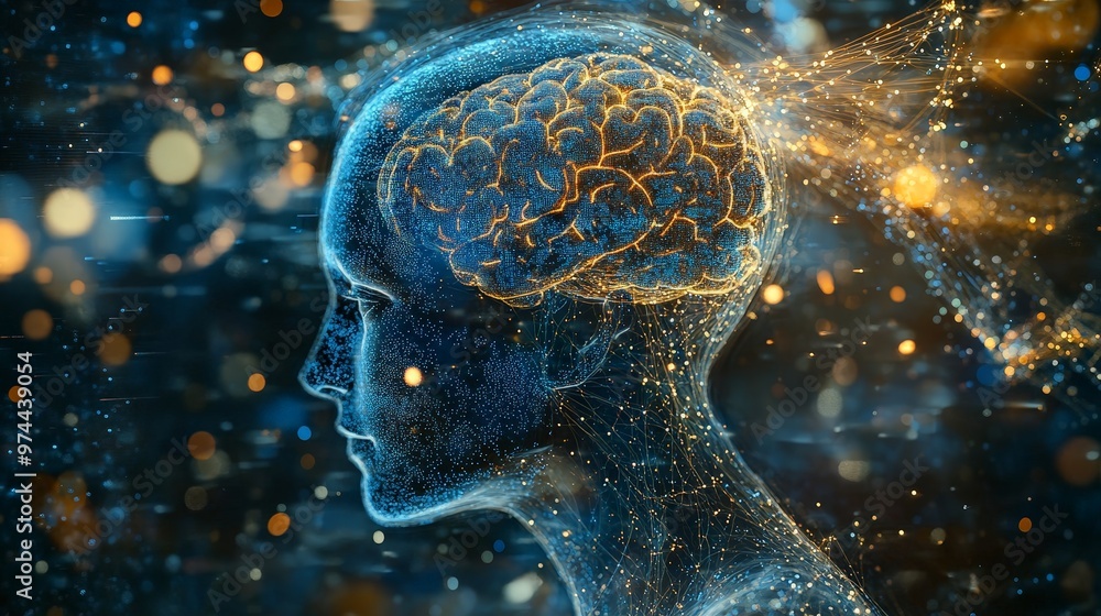 Poster explore the future of neuroscience with ai brain analysis, where technology and science unite to dec