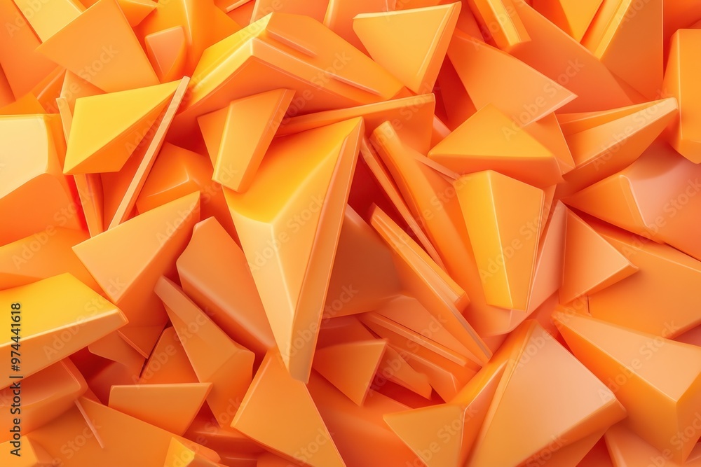 Aufkleber abstract visual of dynamic transformation a company embracing innovation with bold colors and shapes