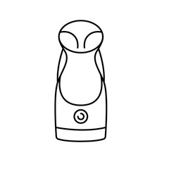 Facial sauna steamer icon. Vector isolated element.