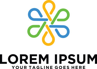 Community icon P letter logo