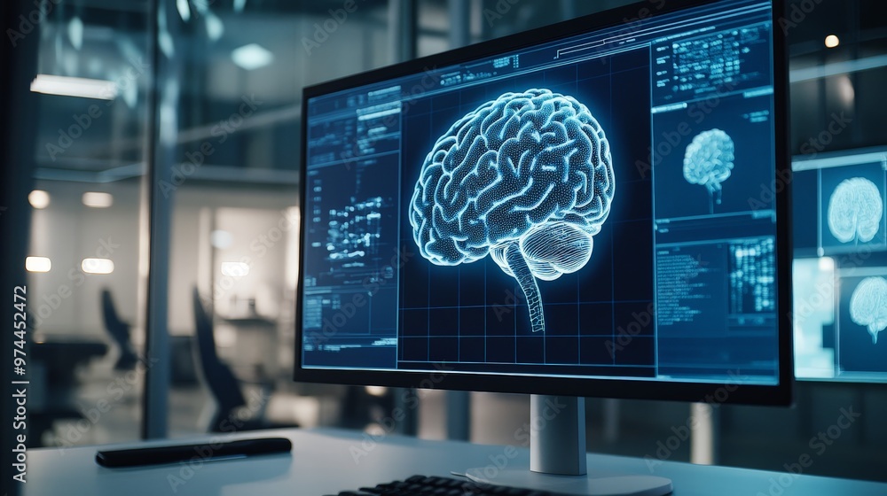 Poster the synergy of ai brain analysis and advanced technology is paving the way for unprecedented discove