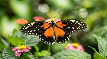 colourful butterfly closeup wallpaper