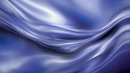 Obraz premium Abstract blue background with smooth curved lines, featuring a gradient from deep to light shades. The design emphasizes a wave-like curve, symbolizing fluidity and movement. This elegant and minimali