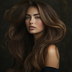 Naklejka premium woman, hair, commercail