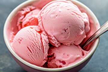 strawberry ice cream strawberry dessert red