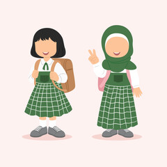 Back to school people vector design