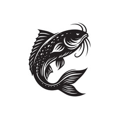Obraz premium Creative Set Of A Fish Vector Design.