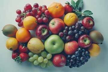 A Colorful Variety of Fresh Fruits