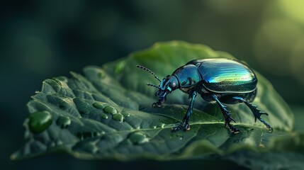 Fototapeta premium shiny beetle wallpaper