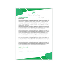 modern business letterhead in abstract design