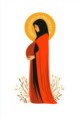 the Expectation of the Blessed Mary, Holy Expectation, Virgin Birth, Holy Pregnancy