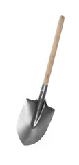 One camping shovel isolated on white. Hand tool