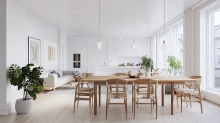 room with dining table