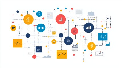 Abstract Diagram of Connected Business Processes