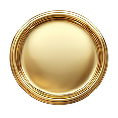 Golden shiny button