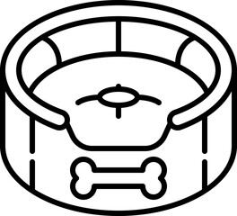 Pet bed icon