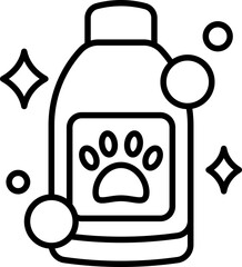 Pet shampoo icon