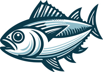 Tuna fish vector art