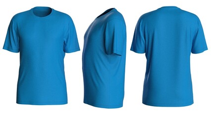 Plain color man t shirt design with isolated background for mockup design with round neck
