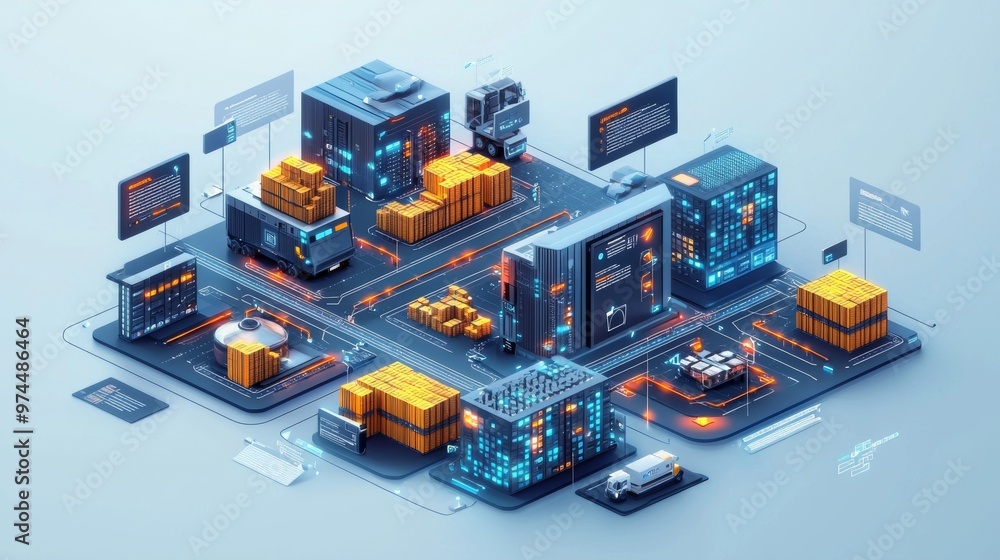 Poster smart logistics data driven supply chain management with ai