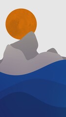 landscape with mountains wallpaper