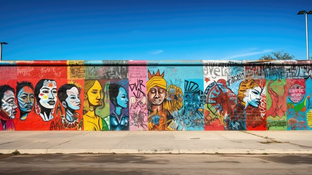 social graphitti wall