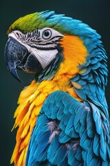 Fototapeta premium beautiful parrot close up. Selective focus