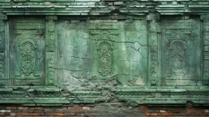 building green brick wall