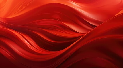 Obraz premium flowing red wavy background