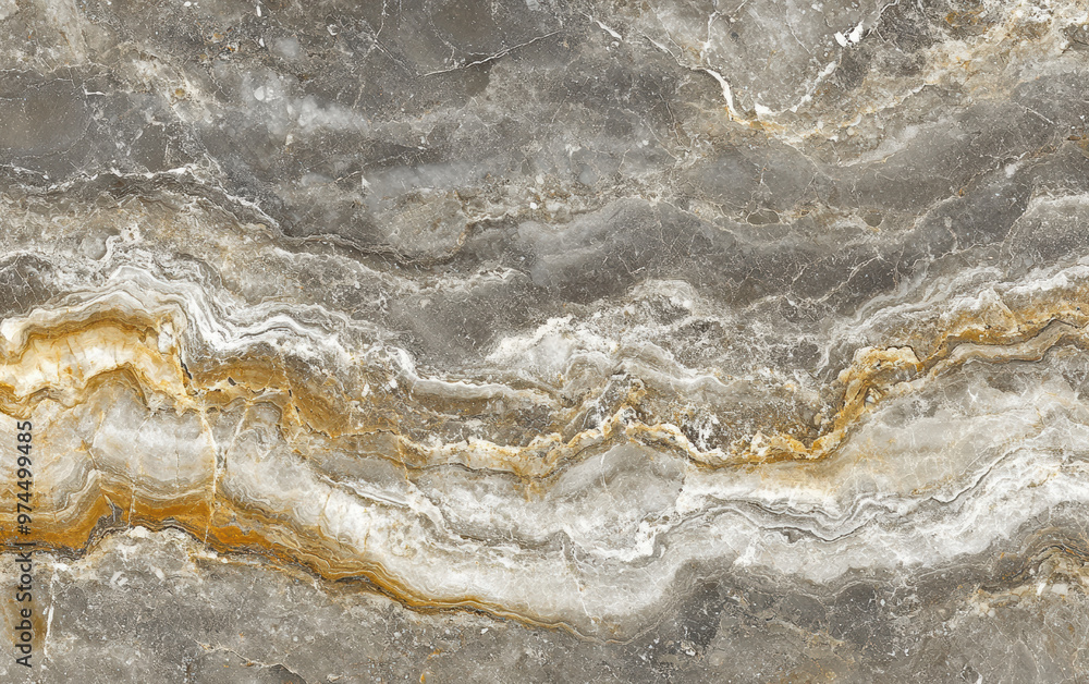 Poster high-resolution image of natural marble texture with intricate patterns and subtle hues of grey, whi