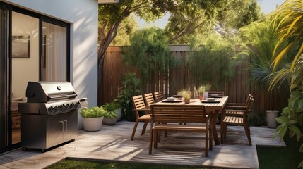 Obraz premium landscaped house rent