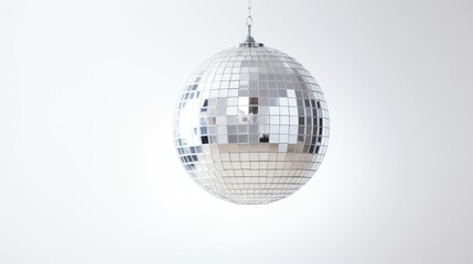 Obraz premium light disco ball white background