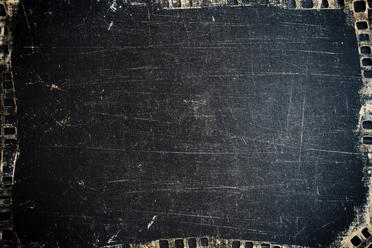 Vintage blackboard with worn edges and scratches, ideal for educational or retro-themed designs, backgrounds, or concept art.