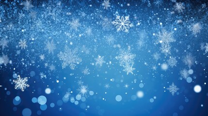 Fototapeta premium glitter blue christmas card