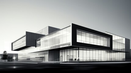 Fototapeta premium sophisticated abstract office building