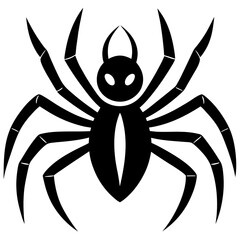 Halloween Spider vector icons on white background