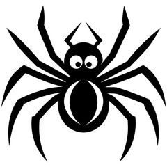 Halloween Spider vector icons on white background