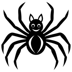 Halloween Spider vector icons on white background