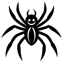 Halloween Spider vector icons on white background