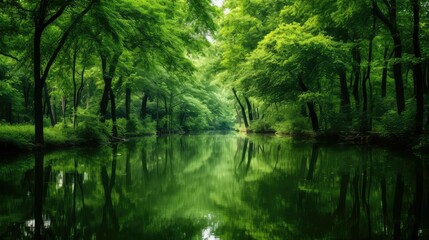 Obraz premium peaceful green pastel