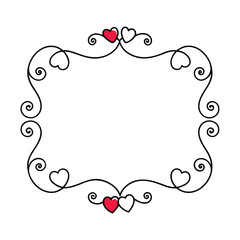 Celebrate love with this Hearts and Swirls Valentine’s Day frame vector illustration, perfect for romantic cards, invitations, and decorative designs.