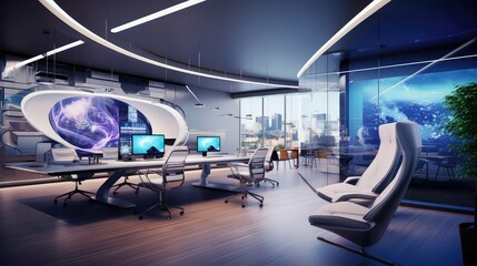 Fototapeta premium sophisticated office interior design